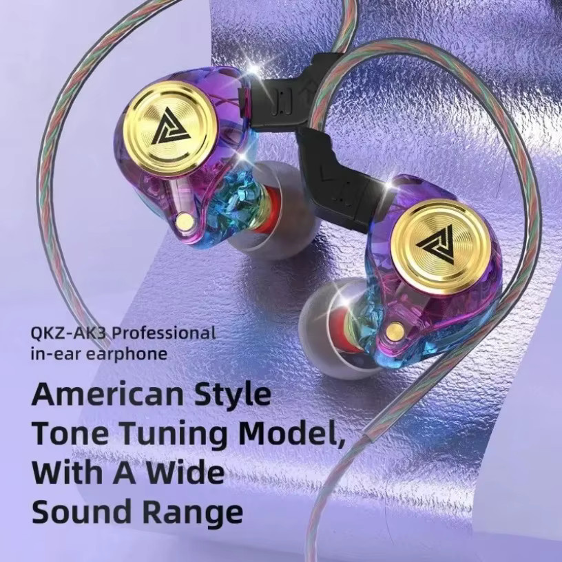 QKZ CK5 Kabelgebundene In-Ear-Kopfhörer mit Mikrofon und Lautstärkeregelung für HiFi-Stereo-Sound und tiefen Bass - Bild 2