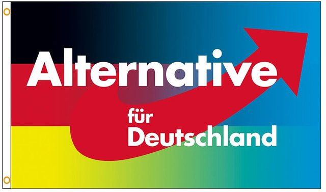 JMG Household Supplies Alternative AFD Flagge Wandteppich aus Polyester mit Digitaldruck, Mehrfarbig, Breite: 90 cm, Höhe: 150 cm - Bild 1