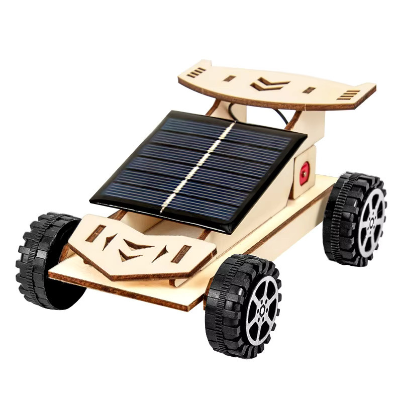 umfinger Solar Powered Car Kit, DIY Montage Set, 1-teiliges Set, Holz - Bild 3