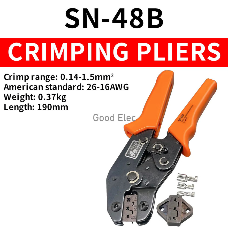 SN28B SN MINI EUROP STYLE Crimpzange Multitool für 0,1-1 mm2 in Orange - Bild 2