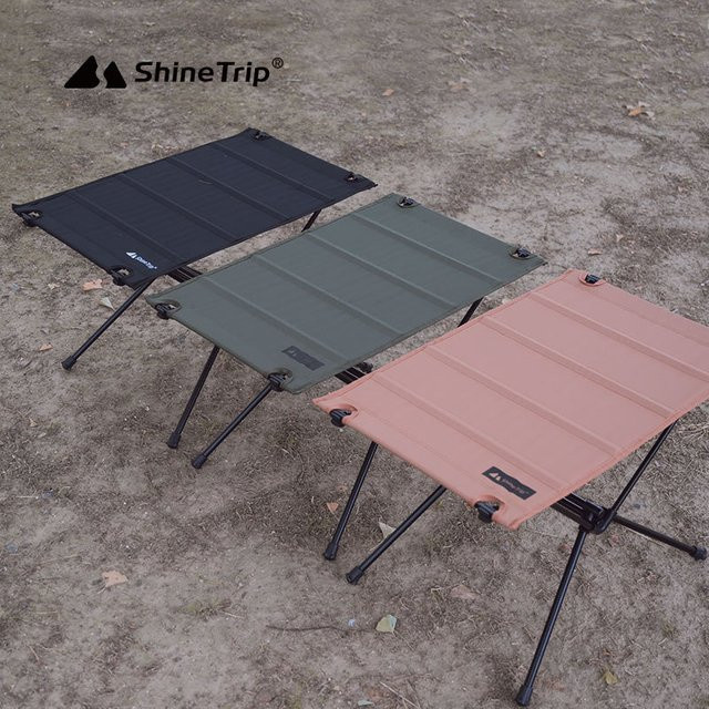 Shine Trip Tragbarer Outdoor Klapptisch aus Aluminiumlegierung in Grün - Bild 1