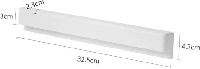 SEEQS Wandhalterung Badezimmer Multifunktionales Zahnpastaregal aus Kunststoff in Weiß - Bild 1