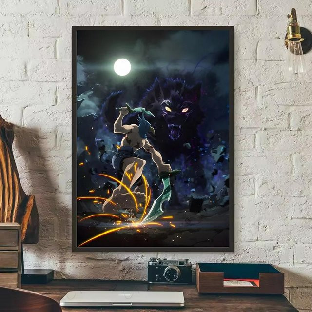Dopudu Art Museum Anime Shangri la Frontier Poster, wasserdichtes Segeltuch-Wandposter in Mehrfarbig, Breite: 70 cm, Höhe: 100 cm - Bild 1