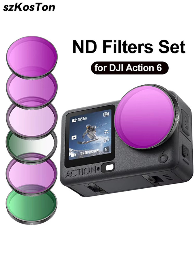 DJI Objektivfilter-Set für Osmo Action 6 mit UV, CPL und ND Filtern aus optischem Glas - Bild 6