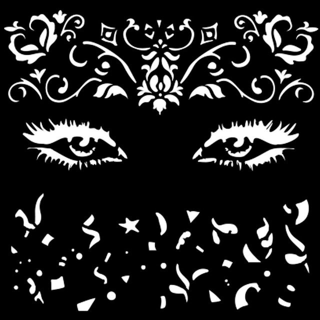 Schablone Masquerade Eyes - Bild 1