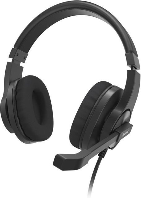 Hama PC-Office-Headset HS-P350 V2 Stereo mit 3,5 mm Klinkenanschluss in Schwarz - Bild 1