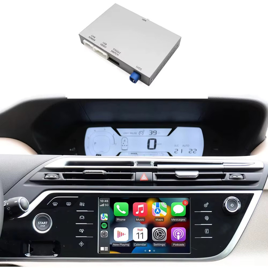 AUTOABC Drahtloses CarPlay und Android Auto Decoder-Modul mit Mirror Link für Peugeot Citroen SMEG MRN Modelle wie Picasso C4 C5 DS4 DS3 308 508 208 3008 - Bild 6