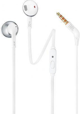 JBL TUNE 205 In-Ear Kopfhörer in Silber und Weiß - Bild 1