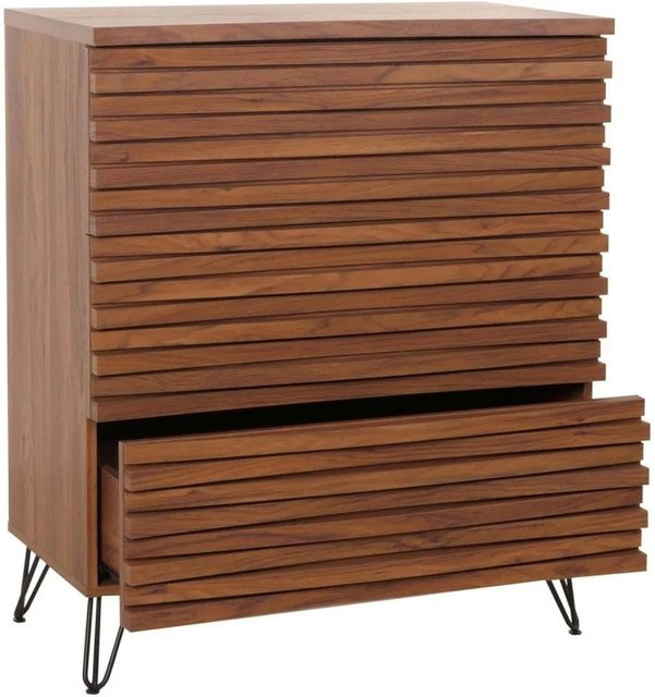 MCW Kommode M49 mit 3 Schubladen in Walnuss-Optik, B/T/H: 94 x 45 x 80 cm - Bild 2