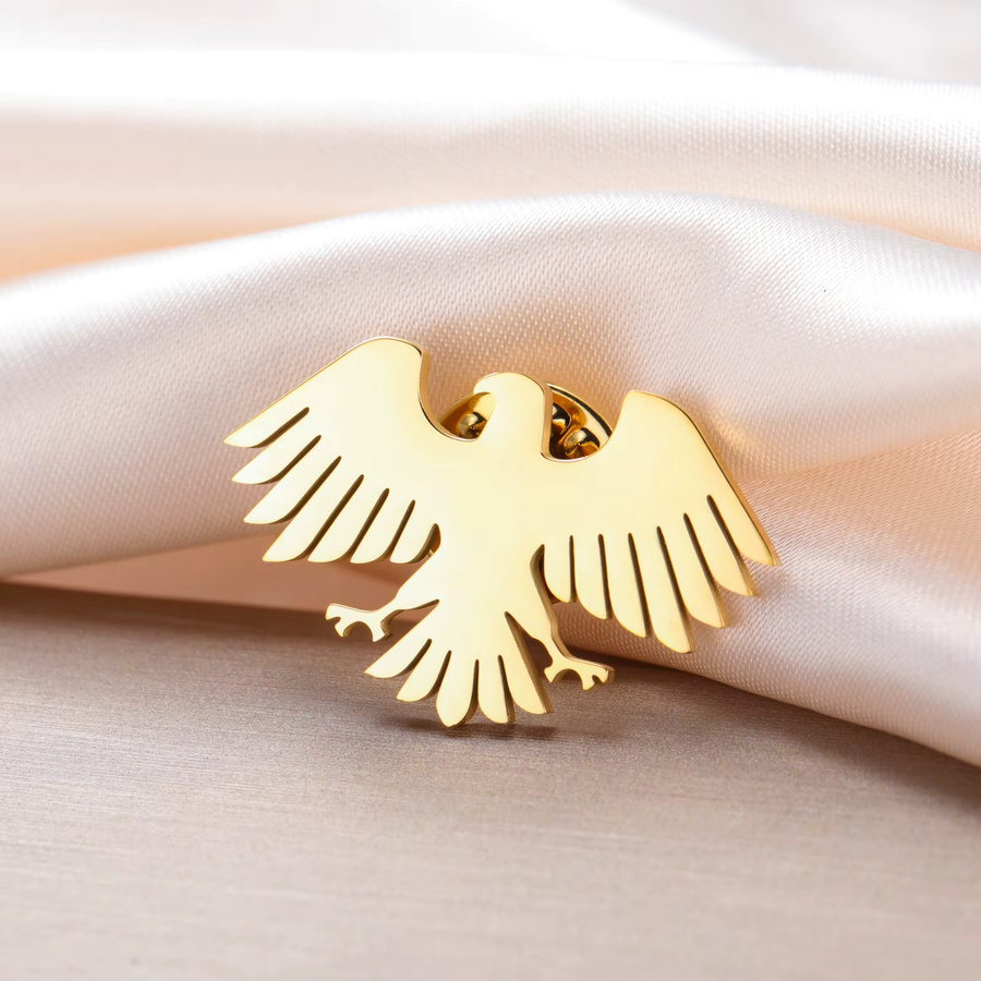 Brosche Syrien Adler, Edelstahl, Unisex - Bild 2
