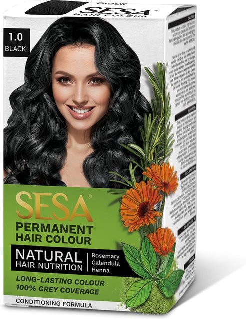 Sesa Haarfarbe Schwarz, Unisex - Bild 1