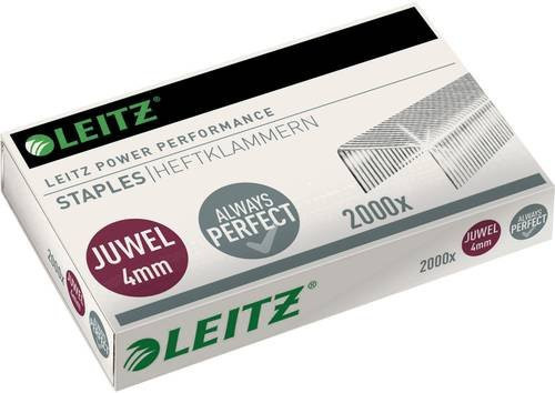 Leitz Juwel Heftklammern, 4 mm, silber, verzinkt, 2000 Stück - Bild 1