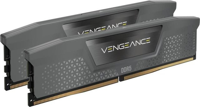 Corsair Vengeance DDR5 RAM Kit 32GB 2 x 16GB DIMM 288-Pin 6400 MHz CL32 Grau CMK32GX5M2B6400Z32 - Bild 1