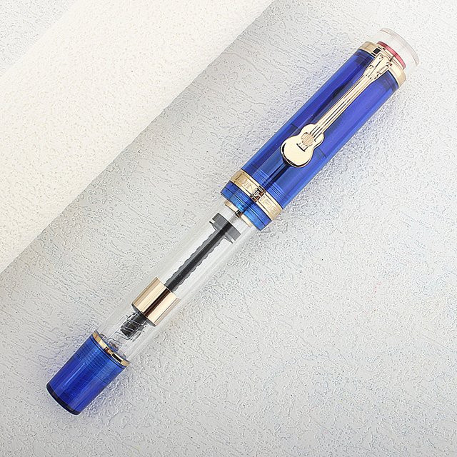 Jinhao 1935 TIANDAO Füllfederhalter Blau mit Schwertfeder für Kalligrafie und Schreibarbeiten - Bild 1