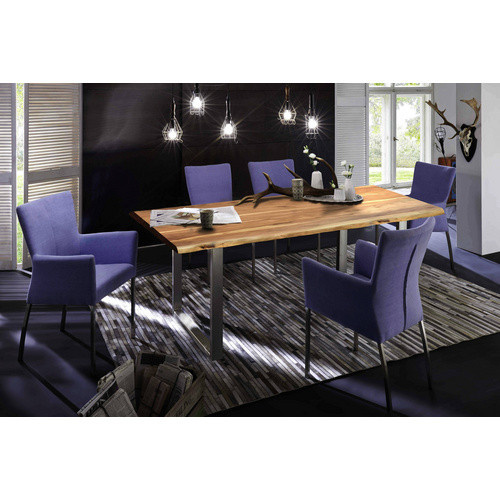 SIT Tisch TABLES & CO aus Akazienholz und Stahl in Braun, H x B x T: 78 x 100 x 100 cm - Bild 3