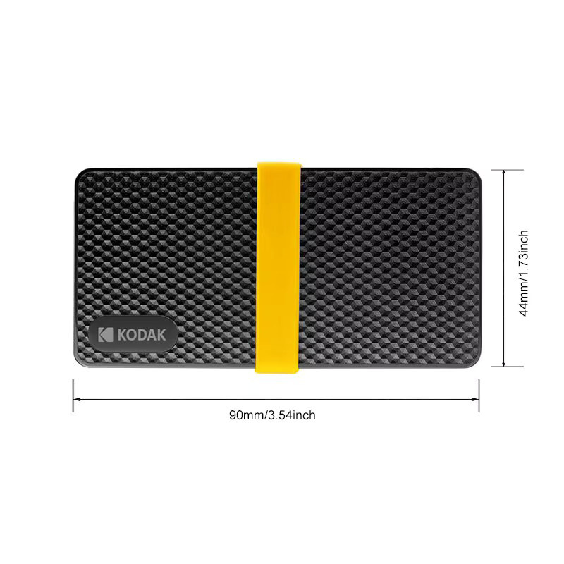 Kodak X200 Tragbare SSD Externe Festplatte 1TB Schwarz mit USB-C Anschluss - Bild 2