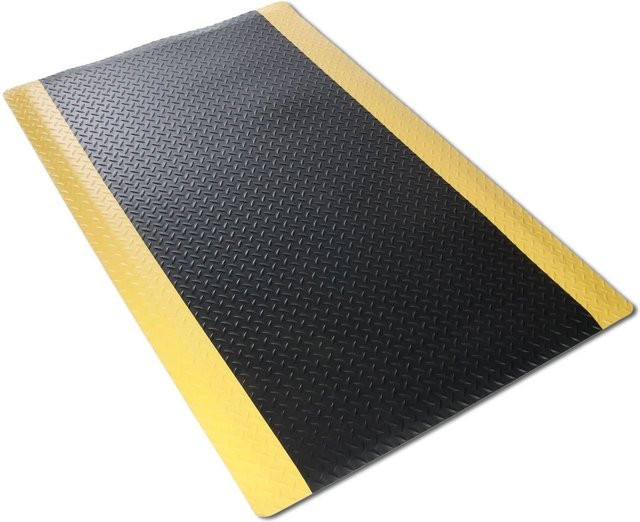 etm Anti-Ermüdungsmatte Dyna-Protect Diamond Schwarz-Gelb - Bild 1