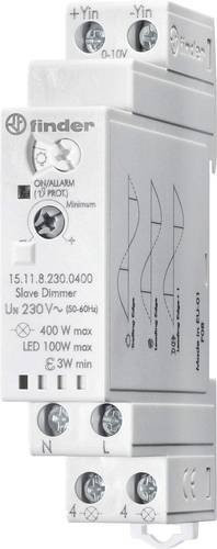 Finder Elektronischer Dimmer für Hutschiene 400W 230V/AC Slave 15.11.8.230.0400 für Halogenlampen - Bild 1