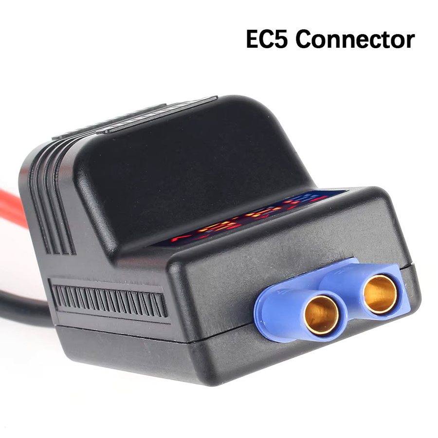Intelligentes Notfall-Überbrückungskabel mit EC5-Stecker, 650 A, 12 V und Anti-Reverse-Verbindung in Schwarz mit USB-C Anschluss - Bild 5