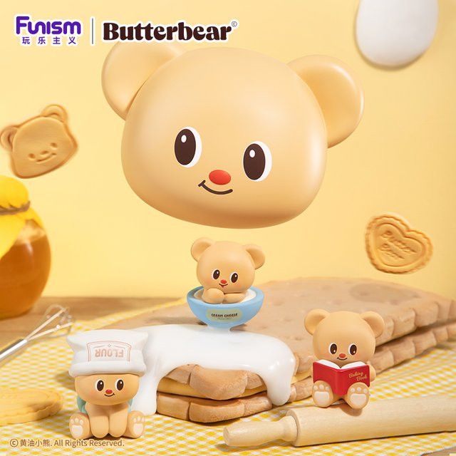 FUNISM Butter Bär Backen Master Serie Blind Box Mini Figuren Multicolor Desktop Modell Ornament - Bild 1