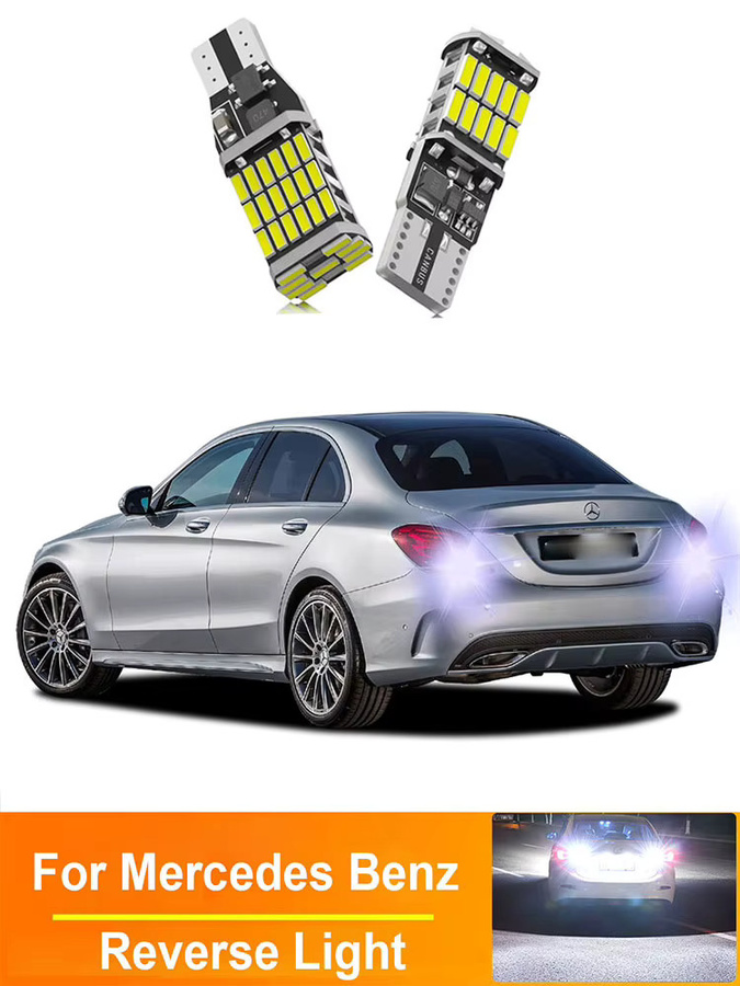 TAREWOR LED-Rückfahrleuchten Set für Mercedes Benz A B C E Klasse T15 W16W Canbus, 2 Stück - Bild 6
