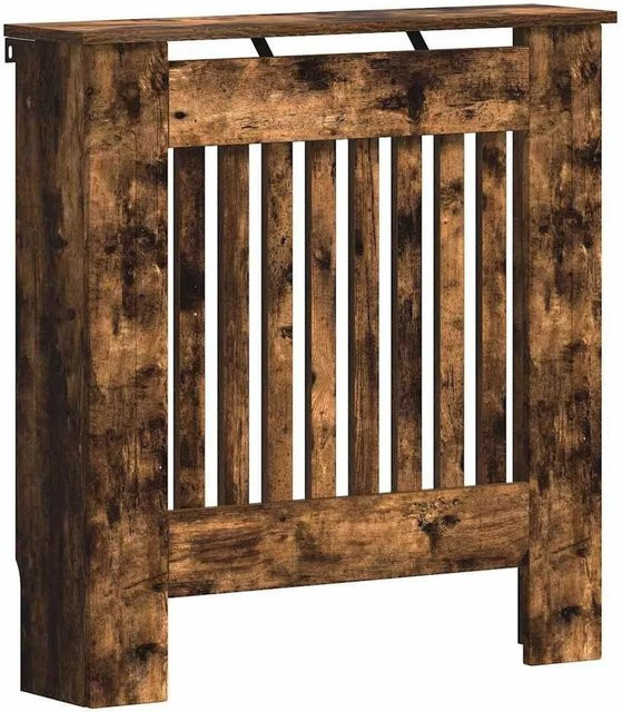 vidaXL Heizkörperabdeckung aus Holz in Geräucherte Eiche mit vertikalem Latten-Design, B/T/H: 78 x 19 x 81,5 cm - Bild 1