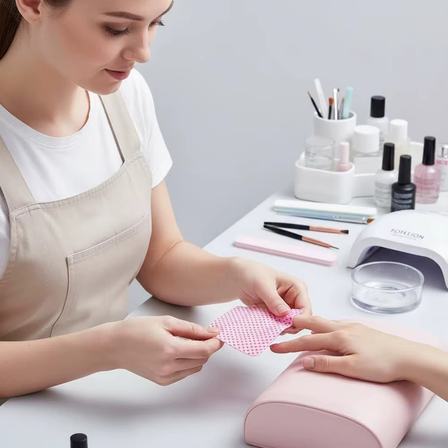 JEARLYU Gel-Nagel-Reinigungstücher, 300 Stück, Pink - Bild 2