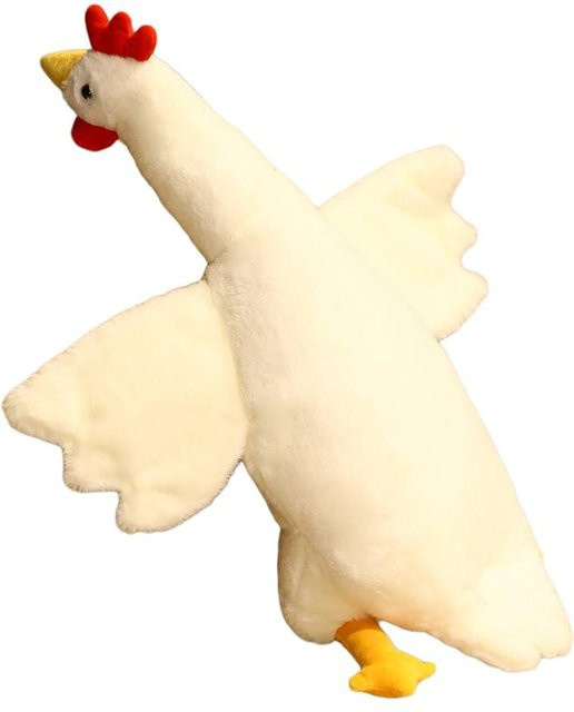 Yiran Health & Beauty Küken Huhn Plüschtier, Gelb Weiß, 50cm - Bild 1