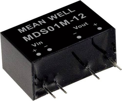 Mean Well MDS01L-03 DC/DC-Wandlermodul Schwarz mit 1 Ausgang und 303mA 1W - Bild 1