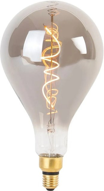 LUEDD E27 Dimmbare LED Spiralfadenlampe A165 in Rauch, 4W, 1800K Warmweiß - Bild 1