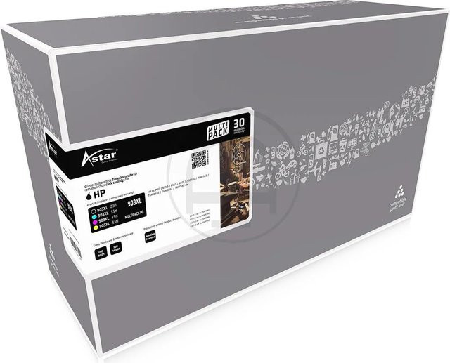 ASTAR HP OJPRO6950 Tintenpatronen Set CMYK 903XL Refurbished - Bild 1