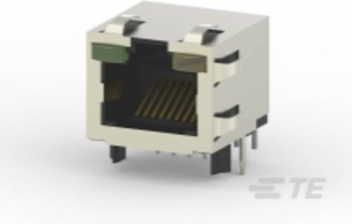 TE Connectivity Modular Jack Inverted mit LEDs in Silber 2-406549-4 - Bild 1