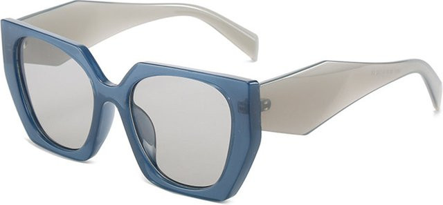 Techsuit 3967 Sonnenbrille Cat-Eye, Vollrand, Kunststoff, Blau Grau, Damen - Bild 1