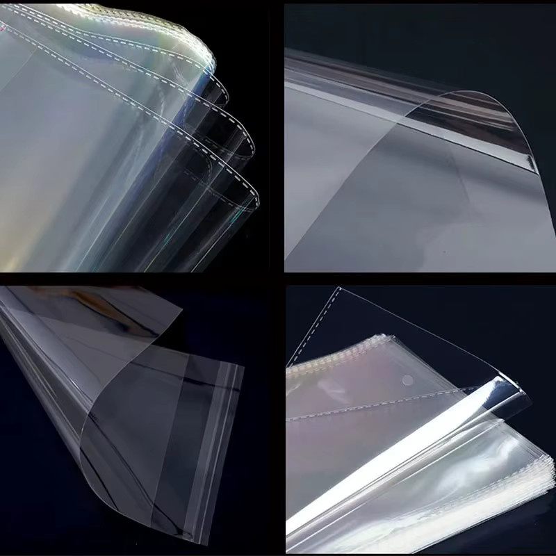 100 Stück transparente selbstklebende OPP-Kunststoffbeutel, wasserdichte wiederverschließbare Verpackungsbeutel für Lebensmittel, Süßigkeiten, Schmuck und Kartenherstellung - Bild 2