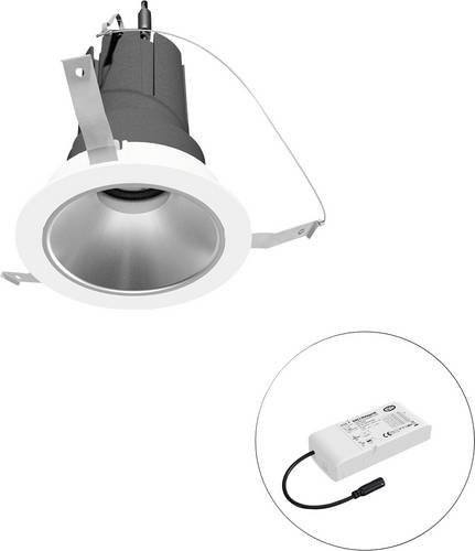 EVN LED-Deckenstrahler F02R14SM1330L55D in Weiß, rund und modern, Einbauleuchte aus Metall mit verstellbarem Lichteffekt - Bild 1