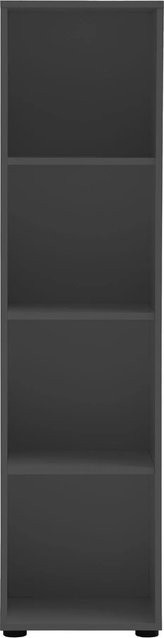Schildmeyer Regal Metz modern in Anthrazit mit Rückwand, B/T/H: 38,2 x 38,2 x 150 cm - Bild 1