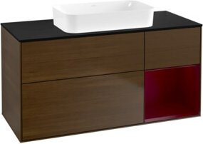 V&B Waschtischunterschrank Finion in Walnut Veneer, B/T: 120 x 60 cm - Bild 1