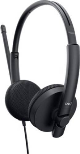 Dell WH1022 Stereo On-Ear Headset Schwarz mit USB-Anschluss - Bild 1