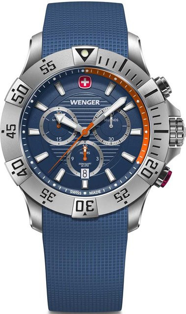 Wenger Seaforce Chronograph, Quarz, Edelstahl, Silikon, 43 mm, Herren - Bild 1