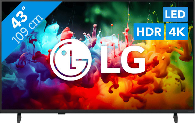 LG QNED7E LED 4K UHD Smart TV in Schwarz, 43 Zoll - Bild 1