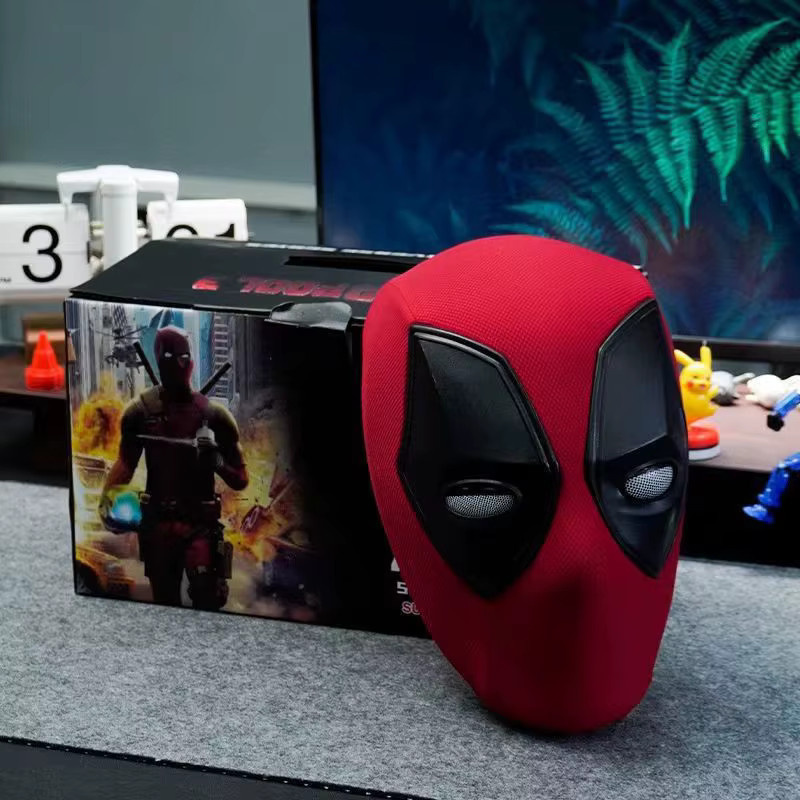 Beast Kingdom Deadpool Maske Faceshell Cosplay, Rot, Bunt / Mehrfarbig - Bild 3