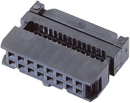 BKL Electronic Pfosten-Steckverbinder 10120111 mit Zugentlastung, Schwarz, Rastermaß: 2,54 mm, 10 Polzahl, 2 Reihen - Bild 1