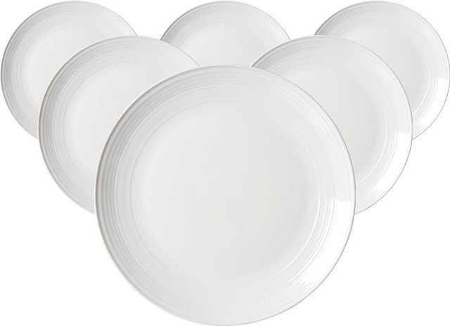 Ritzenhoff Speiseteller Levi Dinner Plate Weiß Durchmesser: 27 cm 6er Set - Bild 1