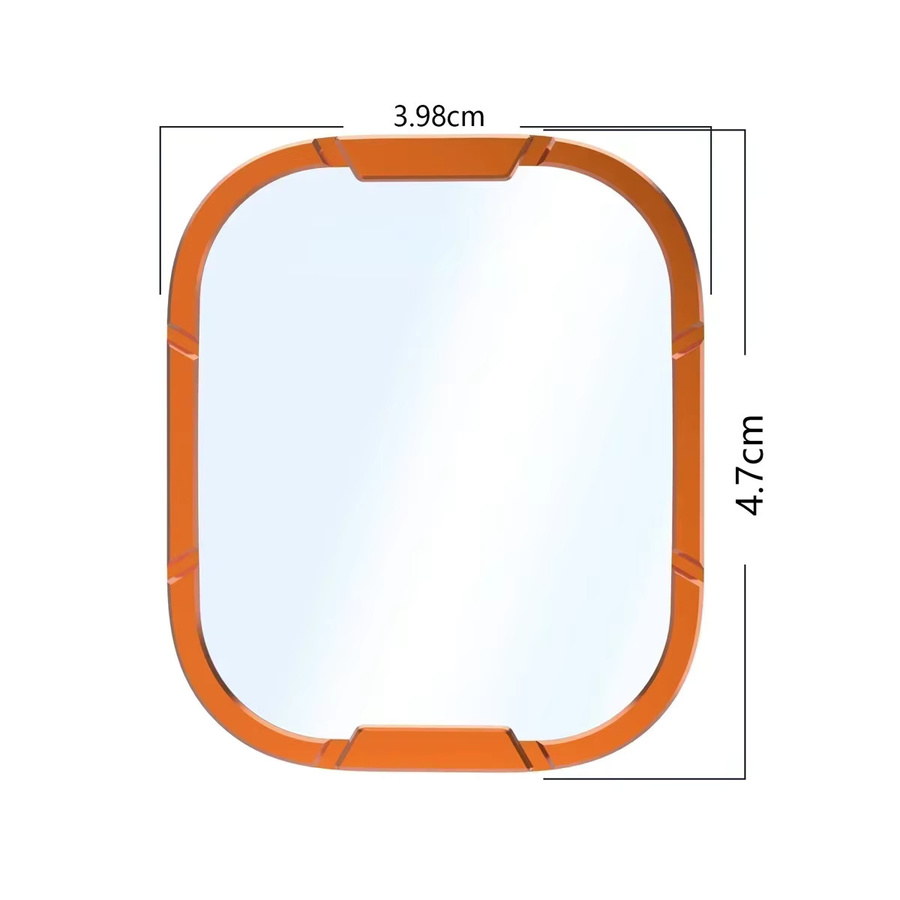 FancyWrist Displayschutzfolie aus gehärtetem Glas mit Metallrahmen für Apple Watch Ultra 3/2/1, 49 mm, Farbe: Schwarz - Bild 2