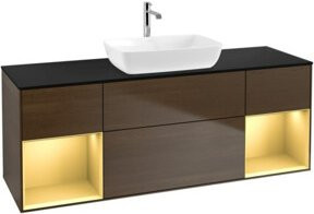 V&B Waschtischunterschrank Finion mit Wandbeleuchtung, Breite: 160 cm - Bild 1