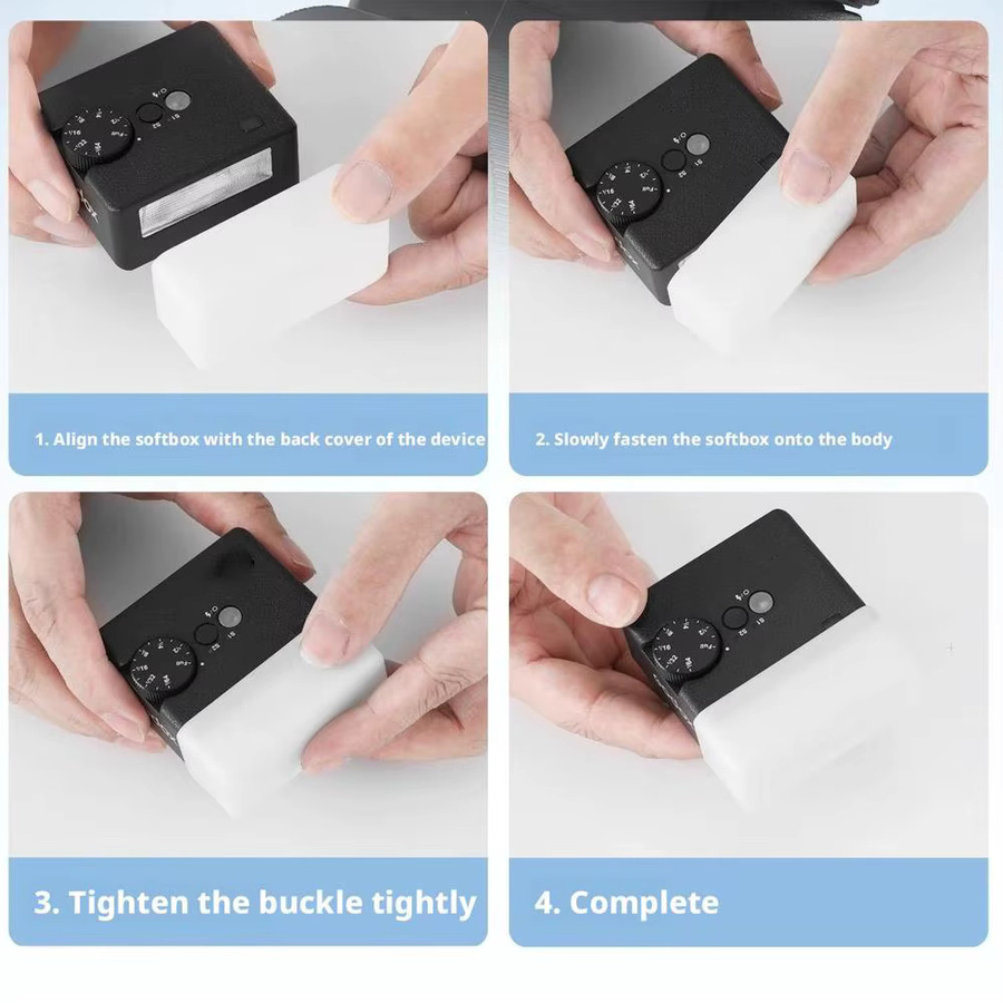 Godox IM30 IFlash Blitz Diffusor Softbox in Weiß für tragbare Speedlite Blitze - Bild 3