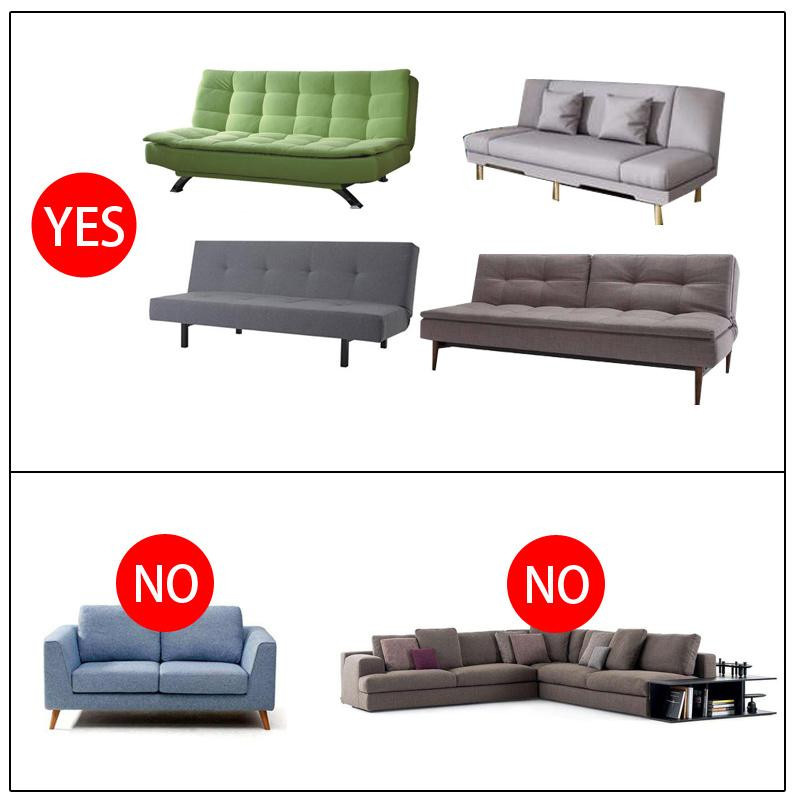 Qiqifisch Elastische Tagesdecke Kariert in Grau für Klappsofas und Sessel, B/T: 120 x 150 cm - Bild 1