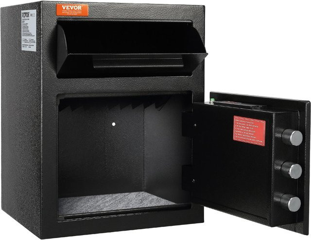 Buying Solutions MB 1.7 C Einwurftresor mit Einwurfschlitz, elektronische Sicherung, Schwarz, Stahl - Bild 1