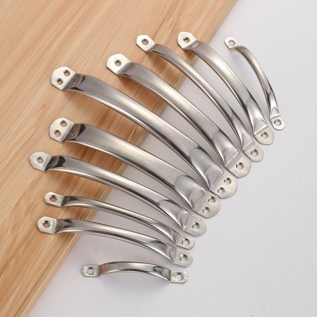 NERISXB 2er-Set Utility-Türgriffe aus Edelstahl für Schränke und Schubladen, hohle Zughandgriffe für Küchenmöbel, Tabletts und Bretter - Bild 1