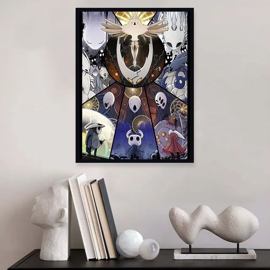 Potdemiel Hollow Knight Diamant-Malerei 5D DIY Mosaik-Kunst Set mit runden Strasssteinen in Multicolor zur Wanddekoration - Bild 2